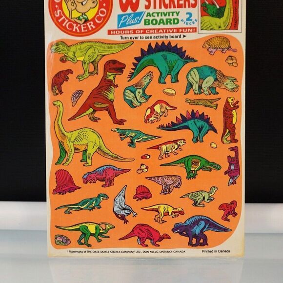 Dinosaur Park Okee Dokee Stickers Party Favors Activity Board Reusable - Picture 2 of 4